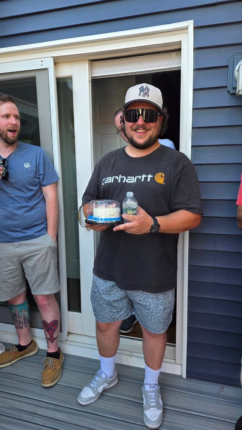 ASG team members at a company cookout