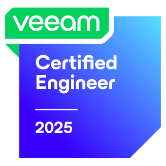 Veeam Certified Engineer (VMCE) badge